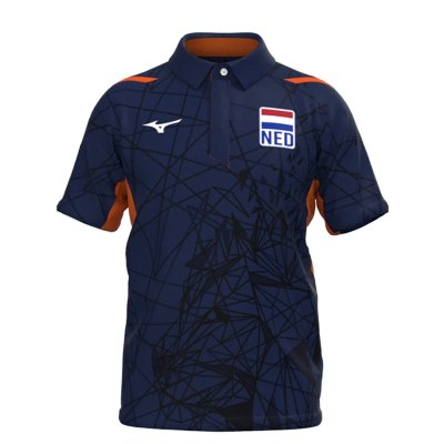Camisa Polo Mizuno Nevobo Freetime Hombre Azul Marino - Chile M369OBXAQY